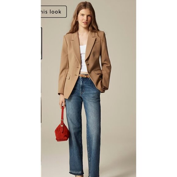 J. Crew Jackets & Blazers - J.Crew $258 Madelyn Blazer Four Season Stretch Hthr Saddle Size 6 CC289
